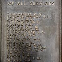 Adelaide Second World War Memorial, left end panel, Women's roll