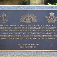 The commemoration panel of the Adelaide South East Asian Conflicts Memorial 0