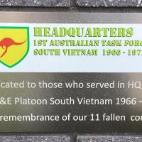 HQ 1st Australian Task Force Plaque