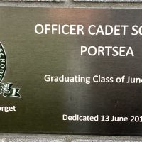 Officer Cadet School Plaque