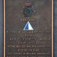 Plaque commemorating the 2/2 Reserve Motor Transport Company