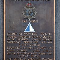 Plaque commemorating the 8th Division Ammunition Sub Park