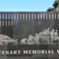 The eighth section of the Anzac Centenary Memorial Walk mural