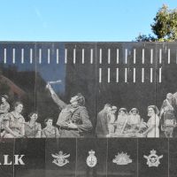 The ninth section of the Anzac Centenary Memorial Walk mural