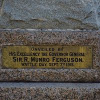 The unveiling plaque