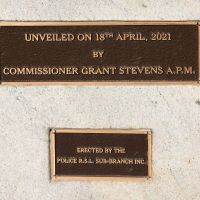 The unveiling plaque
