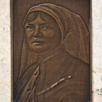 The figure of a First World War nurse