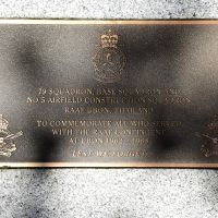 The plaque commemorating the RAAF Presence in Ubon, Thailand