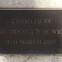 The unveiling plaque