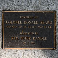 The unveiling plaque