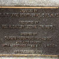 The unveiling plaque