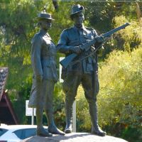 The figures atop the Memorial