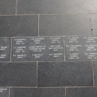 Section of the pathway, with the names of Aboriginal and Torres Strait Islander men and women who have served