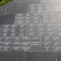Section of the pathway, with the names of Aboriginal and Torres Strait Islander men and women who have served