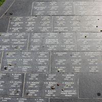 Section of the pathway, with the names of Aboriginal and Torres Strait Islander men and women who have served
