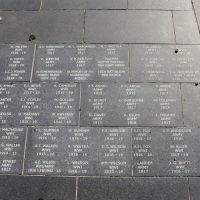 Section of the pathway, with the names of Aboriginal and Torres Strait Islander men and women who have served
