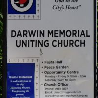 The church signboard