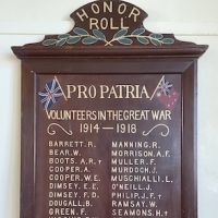 Franklinford School Honour Board