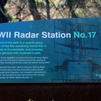 Burrewarra Point World War II Radar Station No 17 Site Interpretative Board