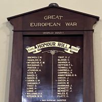Williamstown Congregational Church WW1 & WW2 Honour Roll
