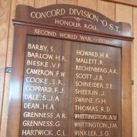 Concord Division Order of the Sons of Temperance Honour Roll WW2