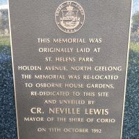 Shire of Corio War Memorial | Places of Pride