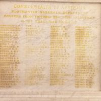 Postmaster General's Department Officers from Victoria Roll of Honour