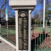 Far left pillar - those who served A-L