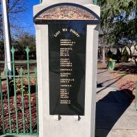 Centre left pillar. Those who died A-M