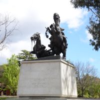 The Desert Mounted Corps Memorial, overlooking Anzac Parade