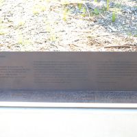 The plaque describing the purpose of the Memorial