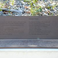 The Committee and Project Team information plaque
