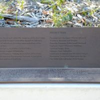 The Committee and Project Team information plaque