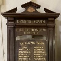 Dreeite South Roll of Honour 1939 - 1945