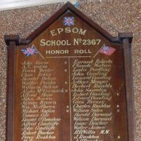 Epsom School No.2367 Honor Roll