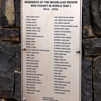 Michelago First World War Memorial Roll of Honour Plaque