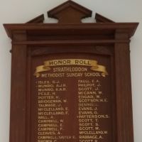 Strathloddon Methodist Sunday School Honor Roll