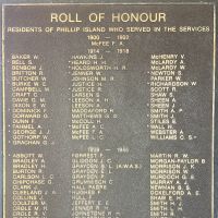 Phillip Island Roll of Honour