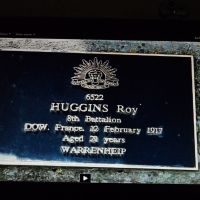 Roy Huggins. Service No. 6522. Tree. No. 79.