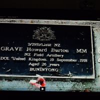 Lieutenant Howard Grave. Service No.2/2951 (NZ.) M.M. Tree No.64.