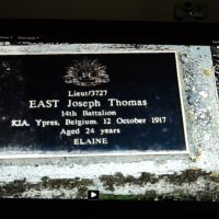 Lieutenant Joseph East. Service No. 3727. Tree No 49.