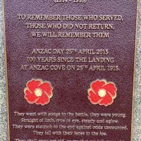 Dromana War Memorial Plaque