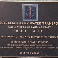 Australian Army Water Transport Plaque