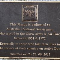 National Service Plaque