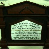 Bowraville Frank Partridge, VC Military Museum Commemorative Plaque to Private R. C. Channells of the 45th Battalion AIF