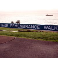 Hospital Ship Centaur Remembrance Walk Signage at Point Danger Park, Coolongatta