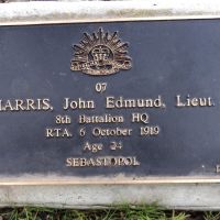 Lieutenant John Harris Service No. 07. Tree No. 15