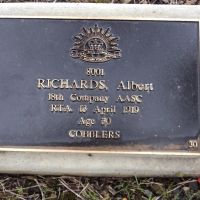 Albert Richards: Service No 8001. Tree No. 30