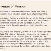 Kangaroo Flat Avenue of Honour