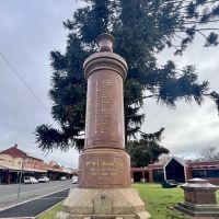 Boer War Memorial with WW2 Memorial to the right
